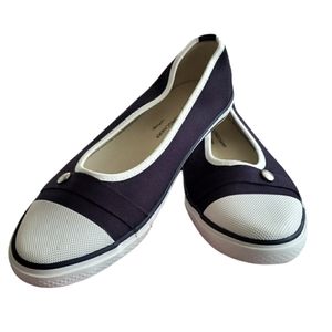 LONGCHAMP black canvas shoes